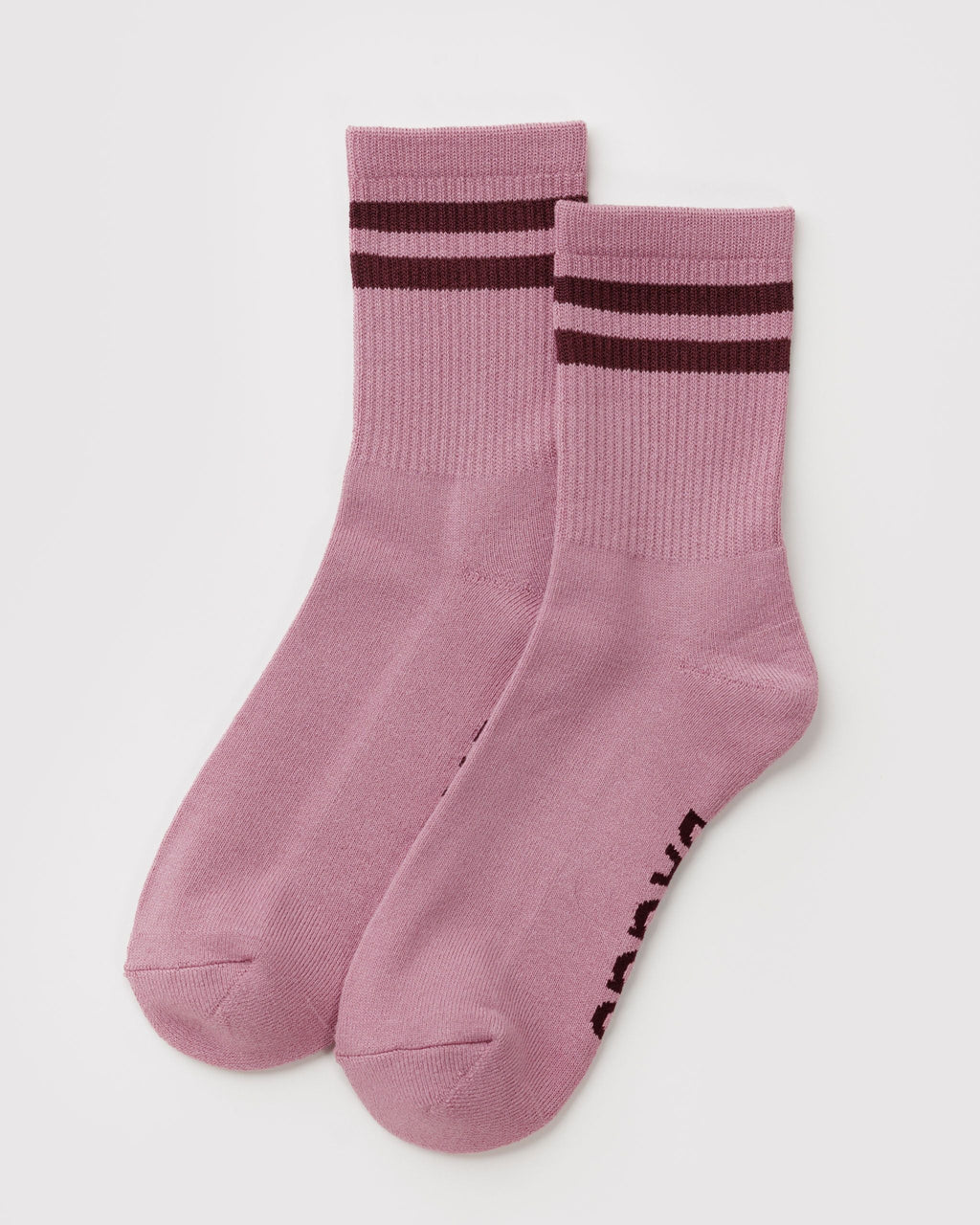 Ribbed Sock - Wild Plum Stripe
