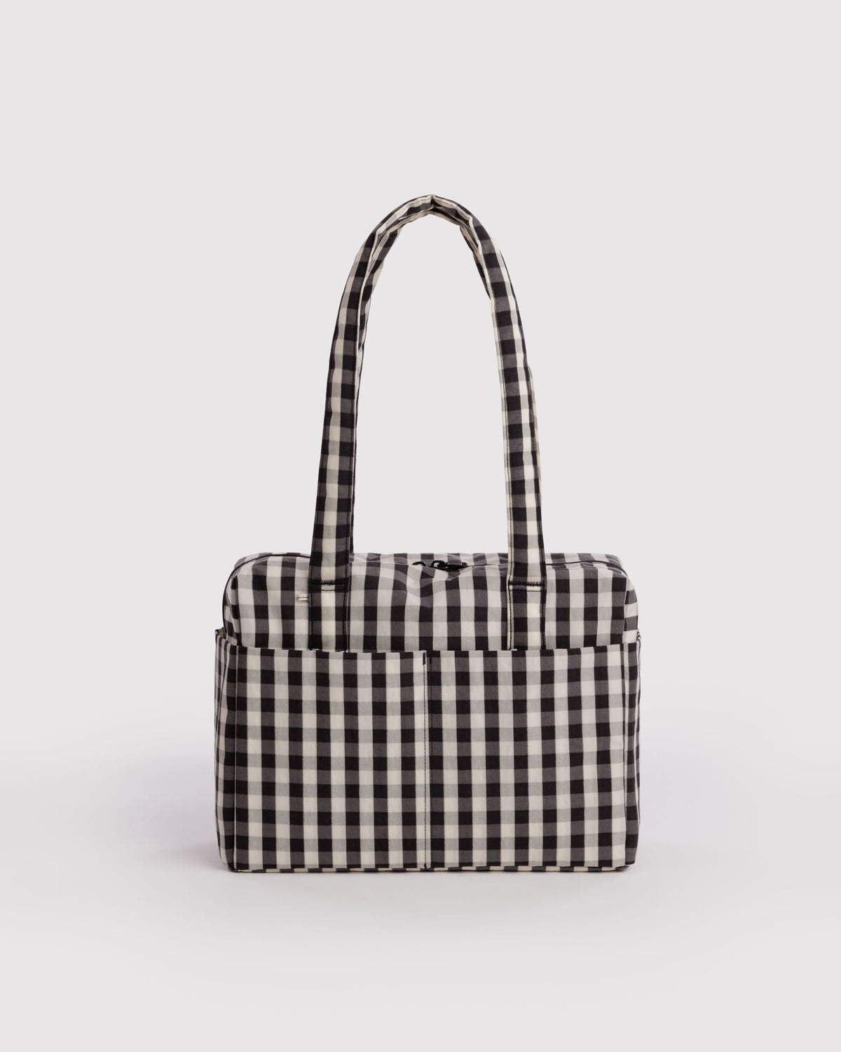 Everyday Cloud Bag - Black and Cream Gingham
